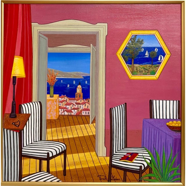 Francois "Fanch" Ledan (Born 1949) French American artist Oil on Canvas. Hand signed and dated 2002 Dimensions: overall...