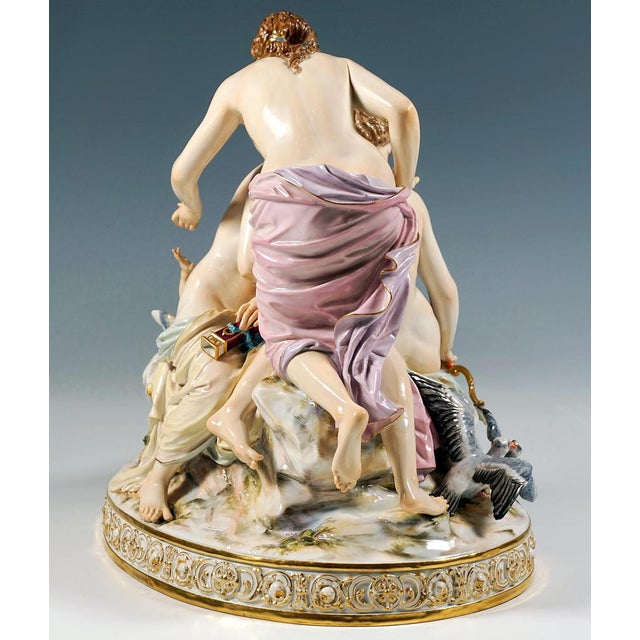 Allegorical Group the Disarming of Cupid by E. Andresen for Meissen, Germany, 1890 For Sale - Image 5 of 15