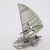 Italian Vintage Italian Handmade Genuine Silver Windsurf & Windsurfer Large Solid Figurine Miniature For Sale - Image 3 of 9