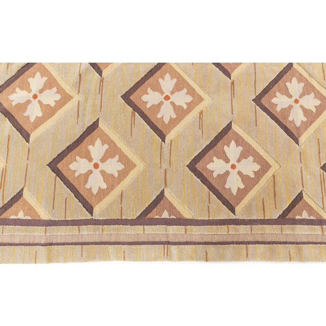Modern Contemporary Aubusson High & Low Flat-Weave Rug by Doris Leslie Blau For Sale - Image 3 of 8