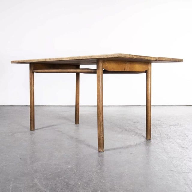 Oak Rectangular Dining Table by Pierre Gautier-Delaye, 1950s For Sale - Image 6 of 10