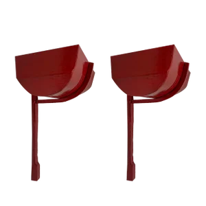 Italian Red Wall Lamp, 1980, Set of 2