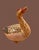 Ceramic Vintage Large Chinese Export Figure of a Seated Duck For Sale - Image 7 of 7