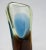 Glass C.1970's Italian Hand-Blown Flavio Poli Sommerso Murano -Tall Biomorphic Vessel in Cornflower Blue & Fudge Chocolate W/Citrine Outer Casing For Sale - Image 7 of 13