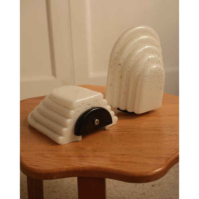 White Vintage Wall Sconces in Murano, 1970s, Set of 2 For Sale - Image 8 of 8