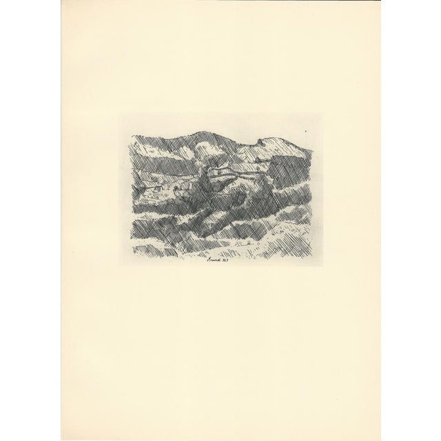 Giorgio Morandi (1890-1964) "Grizzana Mountains" (Monti di Grizzana) Lithograph on paper Year (conceived): 1929 Year...