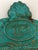 Wood Antique Embossed Pressed-Metal (Tole) Mirror With a Green Patina Finish and Gilt Highlights Rococo For Sale - Image 7 of 10