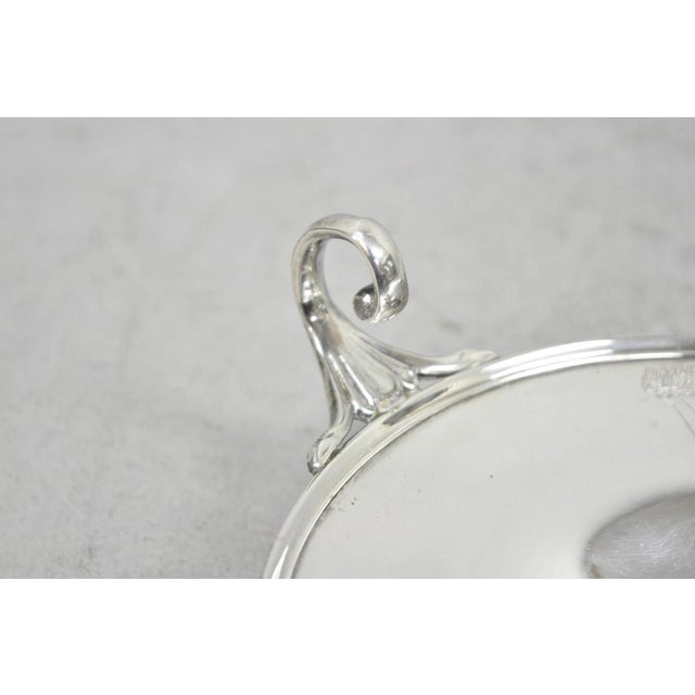 Metal Early 20th Century Victorian Middletown Silverware Silver Plated Pedestal Candy Dish Compote For Sale - Image 7 of 16