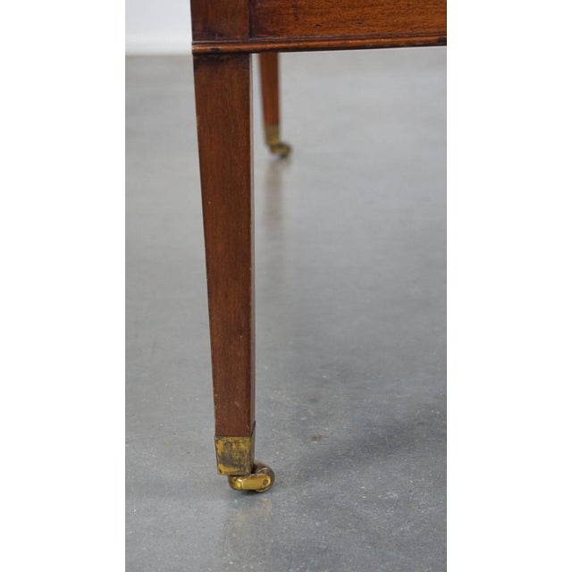 English Empire Intarsia Inlaid Wood Desk, Late 19th Century For Sale - Image 10 of 12