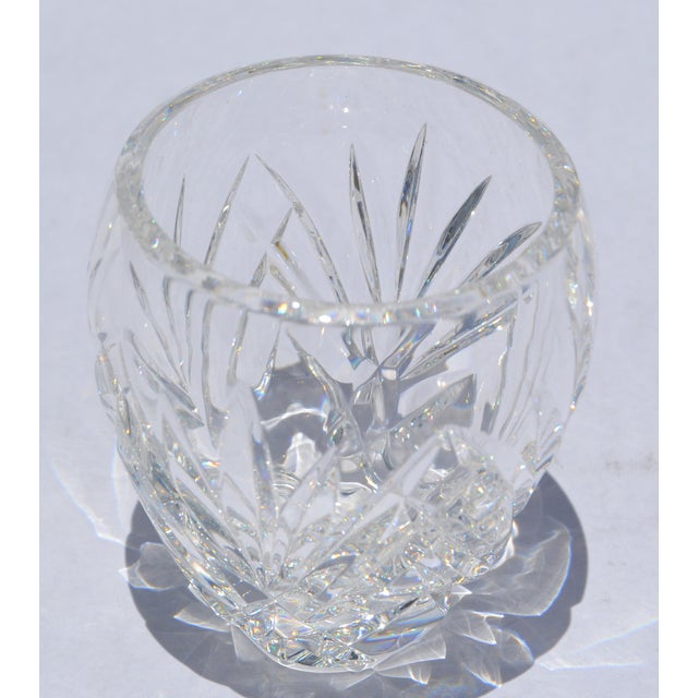 Waterford 1960s Waterford Crystal Votive Candle Holder Intricate Brilliant Cut-Glass Star Base For Sale - Image 4 of 12