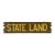 Vintage Wood State Land Sign For Sale