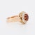 Antique Marguerite Ring in Gold, Garnet and Diamonds, Size 6.75 For Sale - Image 6 of 6