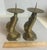 Vintage Brass Buddha Altar Candle Holders - A Pair For Sale - Image 10 of 12