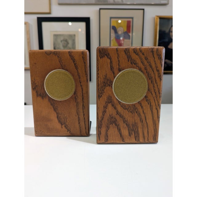 Marshall Studios Marshall Studios Walnut Bookends With Dot Inlay, 1960s For Sale - Image 4 of 5