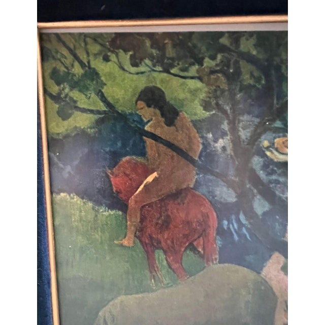 1950s Framed Paul Gauguin Print of Horserider in a Jungle For Sale - Image 4 of 9