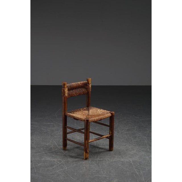 Rustic Chair in the style of Charlotte Perriand, 1960s For Sale - Image 14 of 15