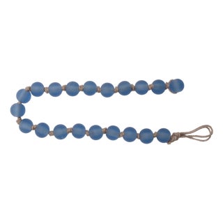 Frosted Glass Bead Garland (Set of 2) For Sale