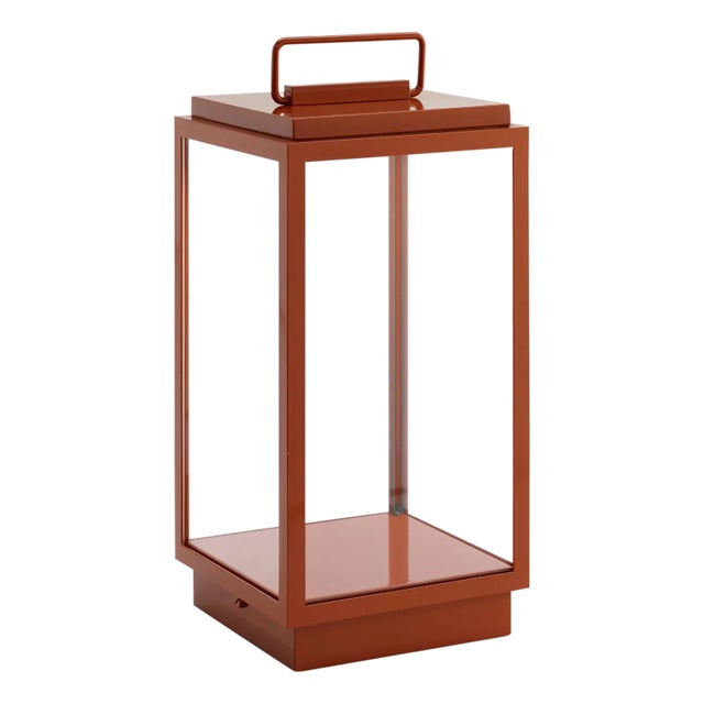 Tekna Blakes Table Lamp in Bronze With Orange Rust Lacquer For Sale