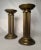 Hollywood Regency Hollywood Regency Column Brass Pillar Candle Holders, a Pair For Sale - Image 3 of 12