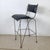Mid-Century Modern Vintage Studio-Made Sculptural Iron Counter Stool With Black Leather Seat For Sale - Image 3 of 18