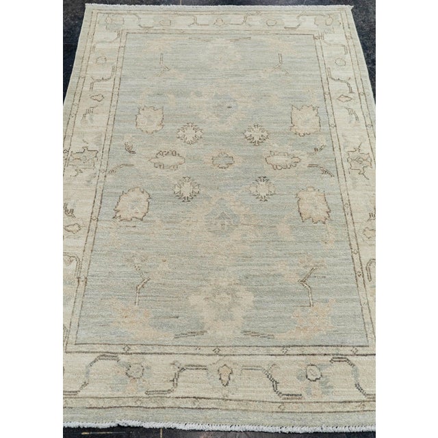 Oushak Rug 3'2" x 5' #22736 Explore a curated collection of hallway runners, wool rugs, and handmade masterpieces at ,...