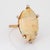 Metal 1970s Vintage Carved Opal Fish Ring Diamond 14k Yellow Gold Size 11 Estate Fine Jewelry For Sale - Image 7 of 7