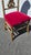 Wood Vintage Gold Italian Rococo Red Velvet Bobbin Side Chair ~ Hollywood Regency For Sale - Image 7 of 14