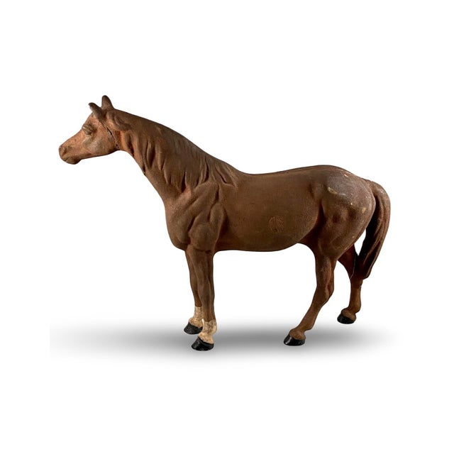 Vintage Hubley Cast Iron Derby Horse 1940’s For Sale In New York - Image 6 of 9