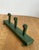 Antique Rustic Wooden Peg Hook in Green For Sale - Image 12 of 15