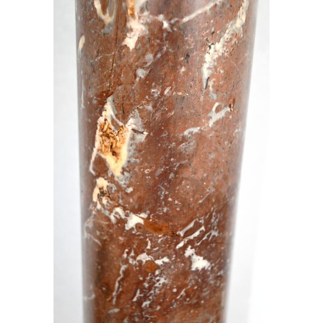 Stone Antique Marble Column, Late 19th Century For Sale - Image 7 of 18