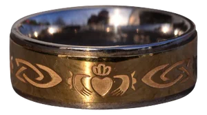 The 23rd Avenue: Signed Solvar Irish Made Two Tone Wedding Band