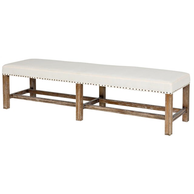 NOIR Sweden Bench, Grey Wash For Sale - Image 12 of 13