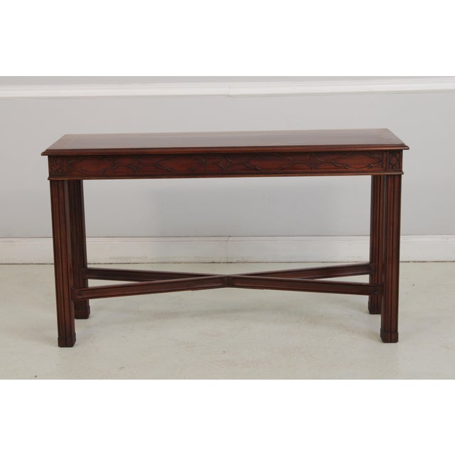 Chippendale Henkel Harris Model 5721 Mahogany Sofa Table For Sale - Image 3 of 13