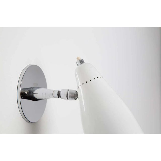 1960s Giuseppe Ostuni Model #101 White Articulating Sconces for O-Luce - a Pair For Sale In Los Angeles - Image 6 of 13