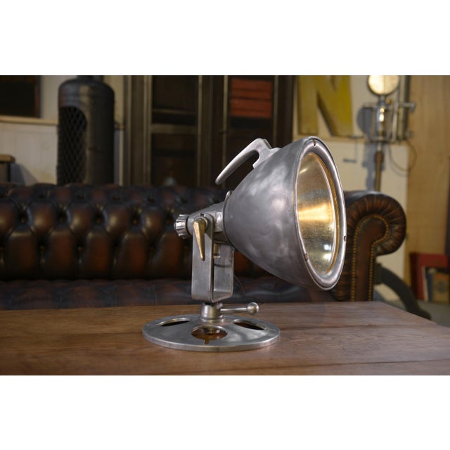 Vintage Industrial Table Lamp, 1950s For Sale - Image 4 of 11