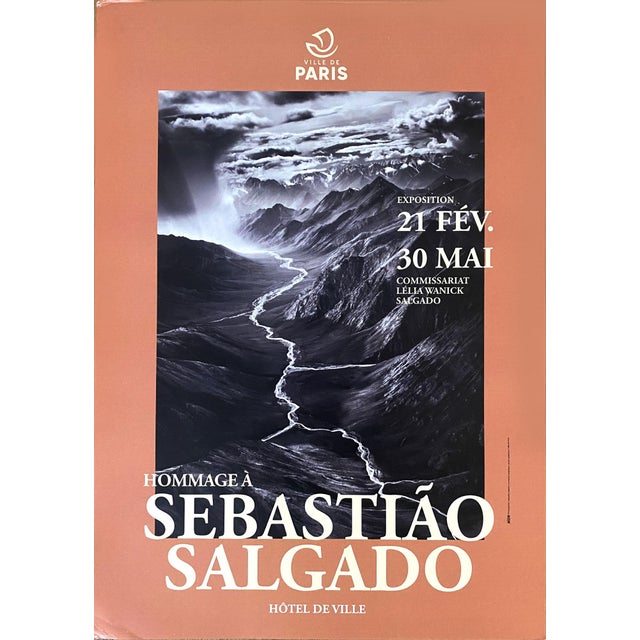 Sebastião Salgado Hôtel De Ville Official Exhibition Poster Dimensions: 11,8 x 15,7 / 30 x 40 cm Sold unframed