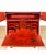 Late 20th Century Late 20th Century George-I Style Red Chinoiserie Secretary Bookcase For Sale - Image 5 of 7