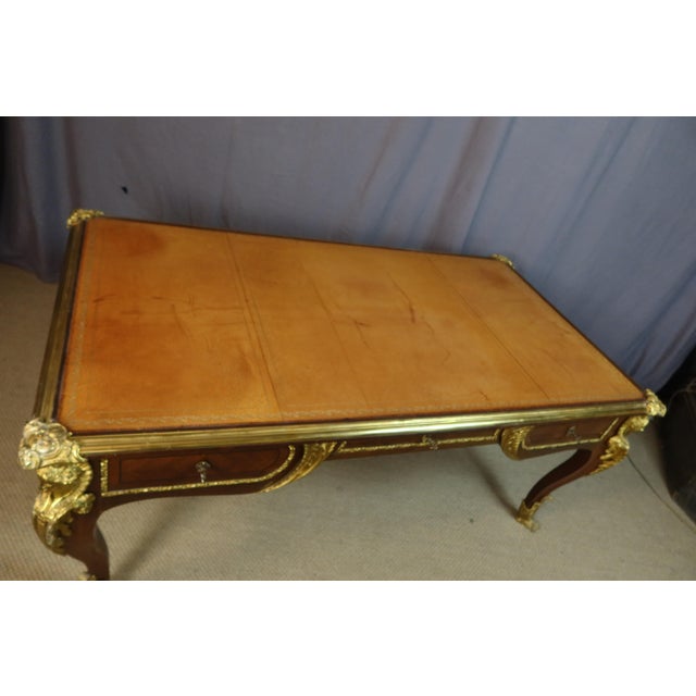 Large Louis XV Style Desk, 1890s For Sale - Image 14 of 16