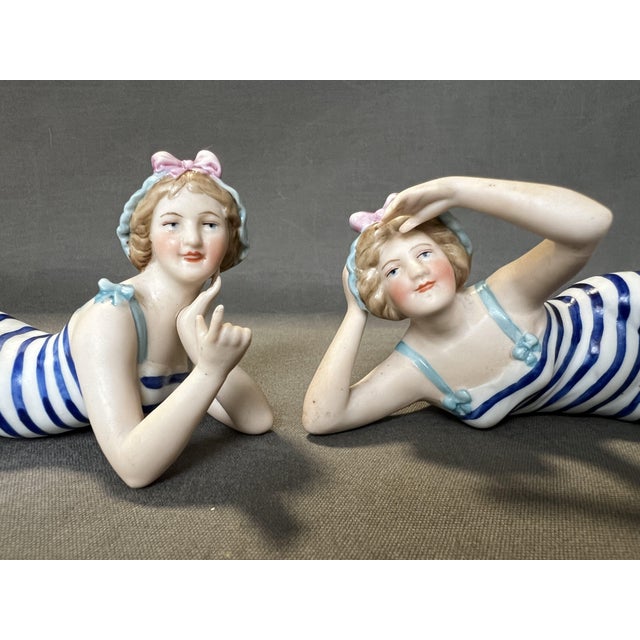 Vintage Art Nouveau Figurines, 1920, Set of 2 For Sale - Image 6 of 13