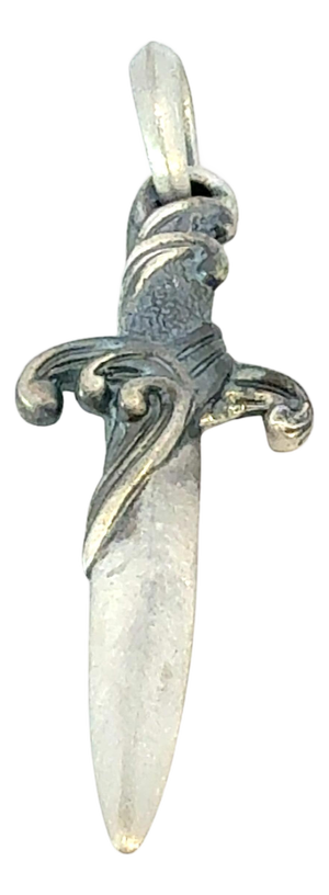 1990s David Yurman Dagger Amulet Pendant Sterling Silver Estate
