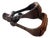 Vintage Custom Forged Iron and Copper Western Horse Saddle Stirrups, Set of 2 For Sale