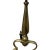Antique 1920s Brass Fireplace Andirons Pair Refurbished Colonial Hearth Decor For Sale - Image 16 of 18