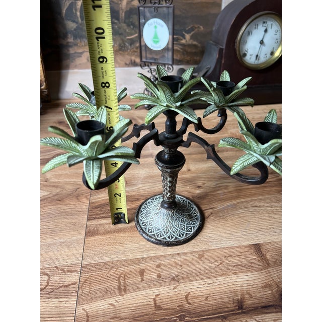 Vintage Mikasa Candelabra With Leaf Accents For Sale - Image 4 of 9