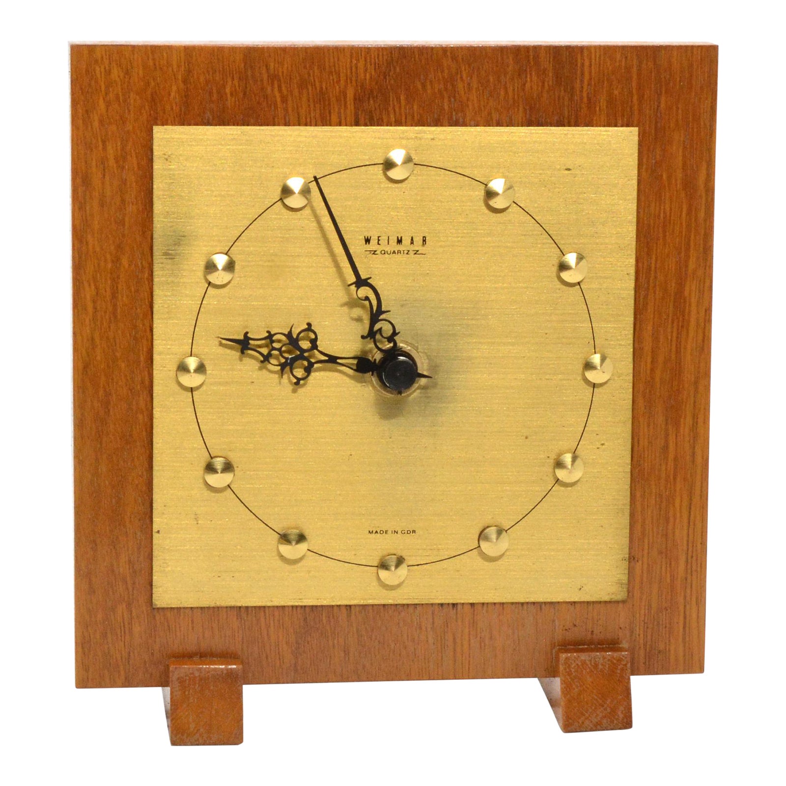 1970s Modern Electric Fireplace Clock Weimar, Germany Chairish