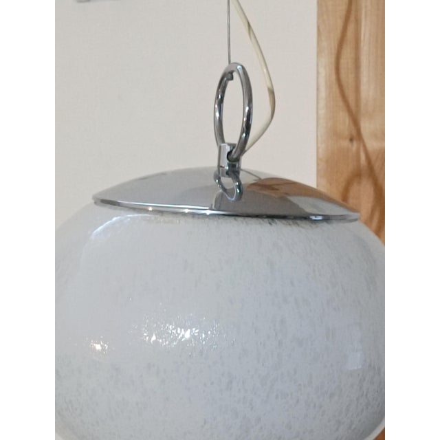AVMazzega Murano Glass Pendant Lamp attributed to Mazzega, 1970s For Sale - Image 4 of 7