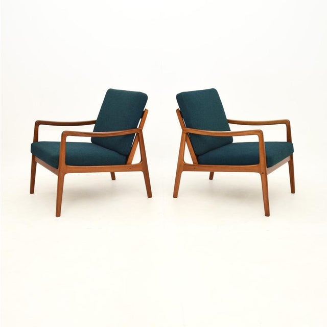 Mid-Century Modern Danish Teak Armchairs by Ole Wanscher for France & Søn / France & Daverkosen, 1960s, Set of 2 For Sale - Image 3 of 13