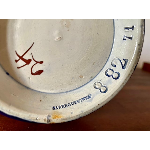 Ceramic Enameled Jug from Sarreguemines, France, 1900s For Sale - Image 7 of 10