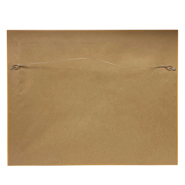 Flock of Sheep Landscape Print on Canvas in Antiqued Gold Frame- a 20" X 30" Print, Framed to 23-1/2" X 33-1/2" For Sale - Image 4 of 5