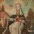 Wood Antique Religious Mexican Painting of a Female Saint For Sale - Image 7 of 11