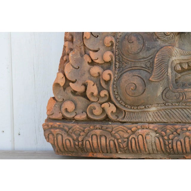 Ceramic 19th Century Carved Thai Dragon Temple Carving For Sale - Image 7 of 12
